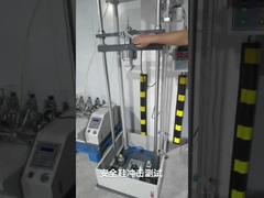 जूते परीक्षण उपकरण सुरक्षा जूते प्रभाव परीक्षक 10 ~ 200J के प्रभाव ऊर्जा के साथ वैकल्पिक