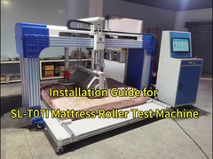 बिस्तर गद्दे किनारे स्थायित्व परीक्षण मशीन किनारे की स्थायित्व परीक्षण EN 1725 1998