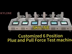6 स्टेशन प्लग और खींच बल परीक्षक