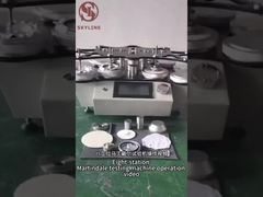 4 परीक्षण स्टेशन SATRA TM31 44 मिमी घर्षण सिर के साथ Martindale घर्षण परीक्षक