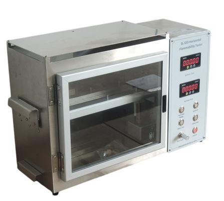 खरीदें आग नोक Dia9.5mm क्षैतिज ज्वलनशीलता परीक्षक, FMVSS 302 ज्वलनशीलता परीक्षण मशीन ऑनलाइन निर्माण