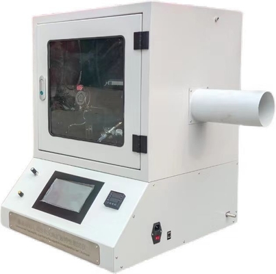 ISO 340 /AS1334.10 कन्वेयर बेल्ट वर्टिकल बर्न टेस्ट चैंबर 20 सेमी लंबी वेंट ट्यूब 10 सेमी व्यास के साथ