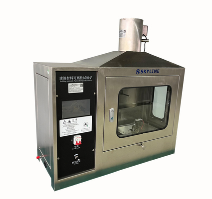 एकल लौ स्रोत परीक्षण प्रज्वलनशीलता परीक्षक EN ISO 11925-2/DIN 53438